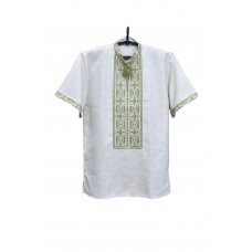 Embroidered shirt "Stars Khaki"